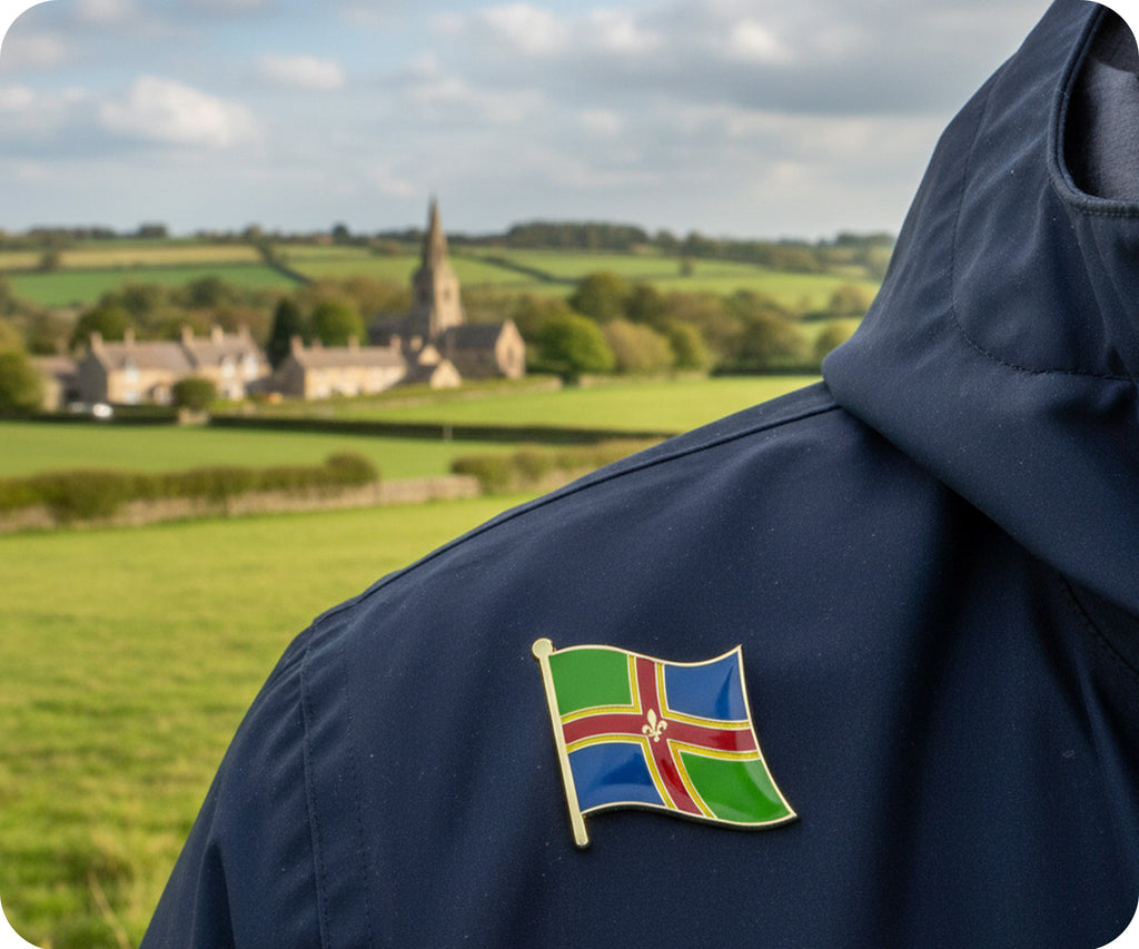 Linconshire County Flag Pin Badge