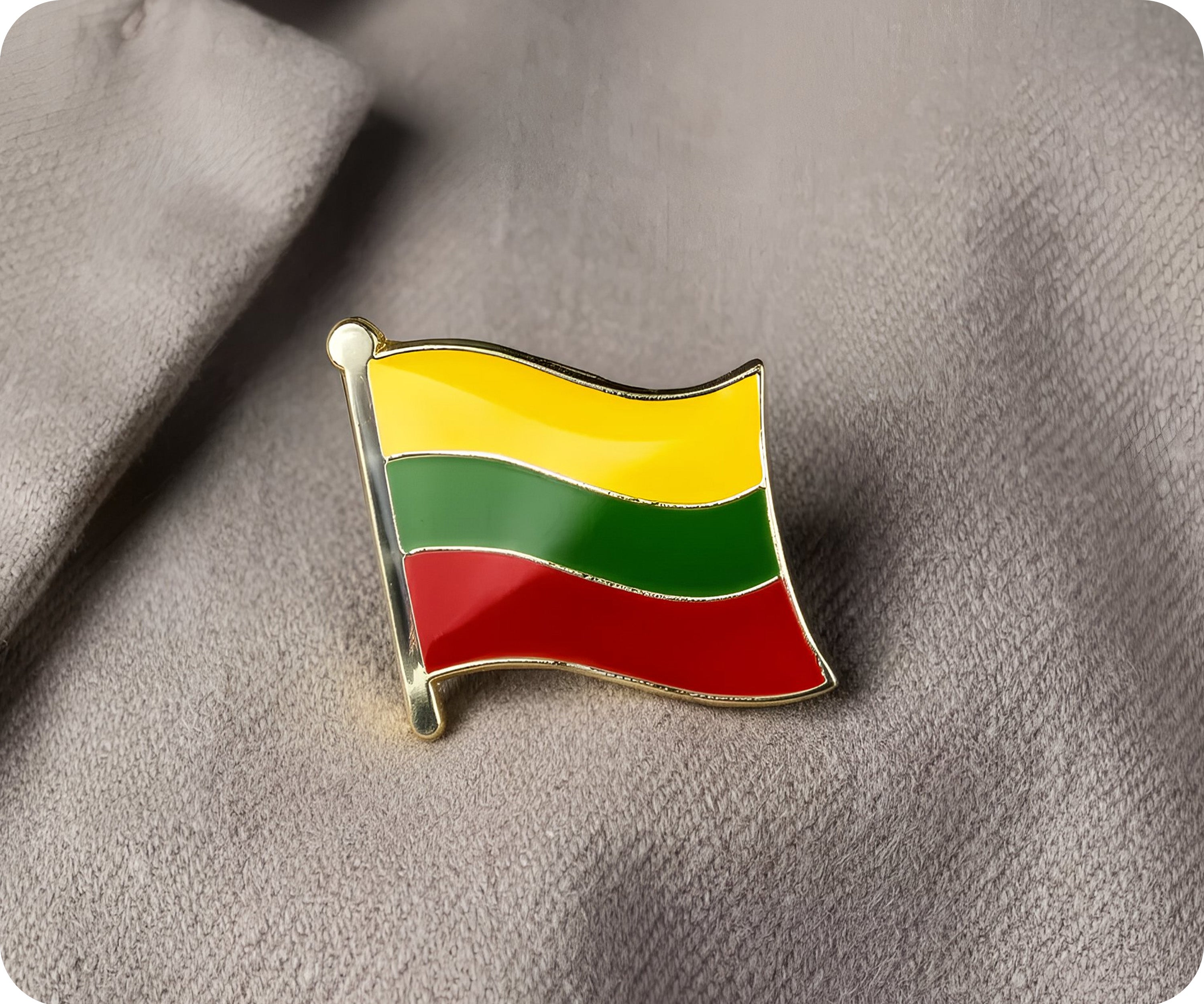 Pin de la bandera de Lituania Imagen secundaria del producto