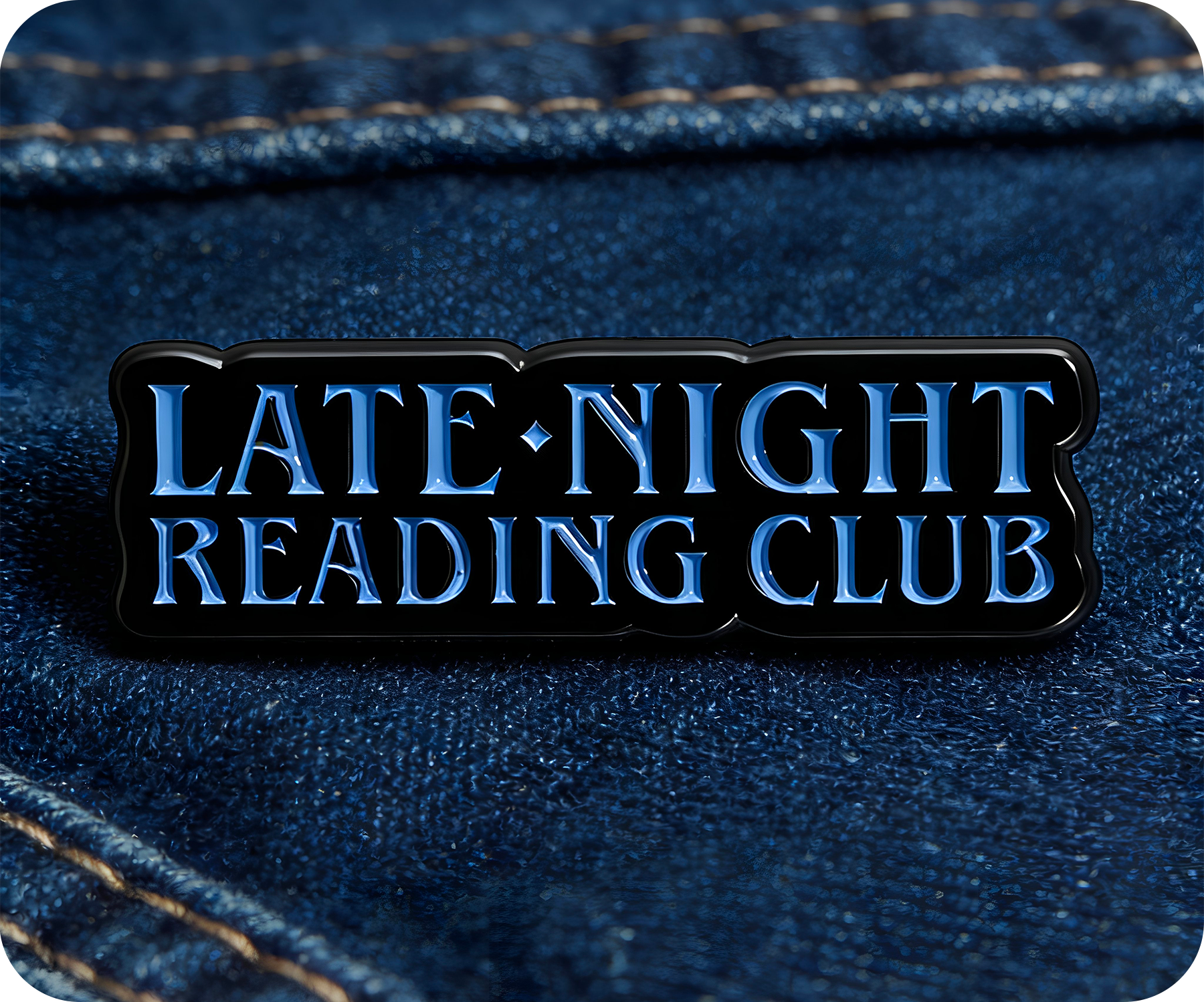Late Night Reading Club Pin Badge