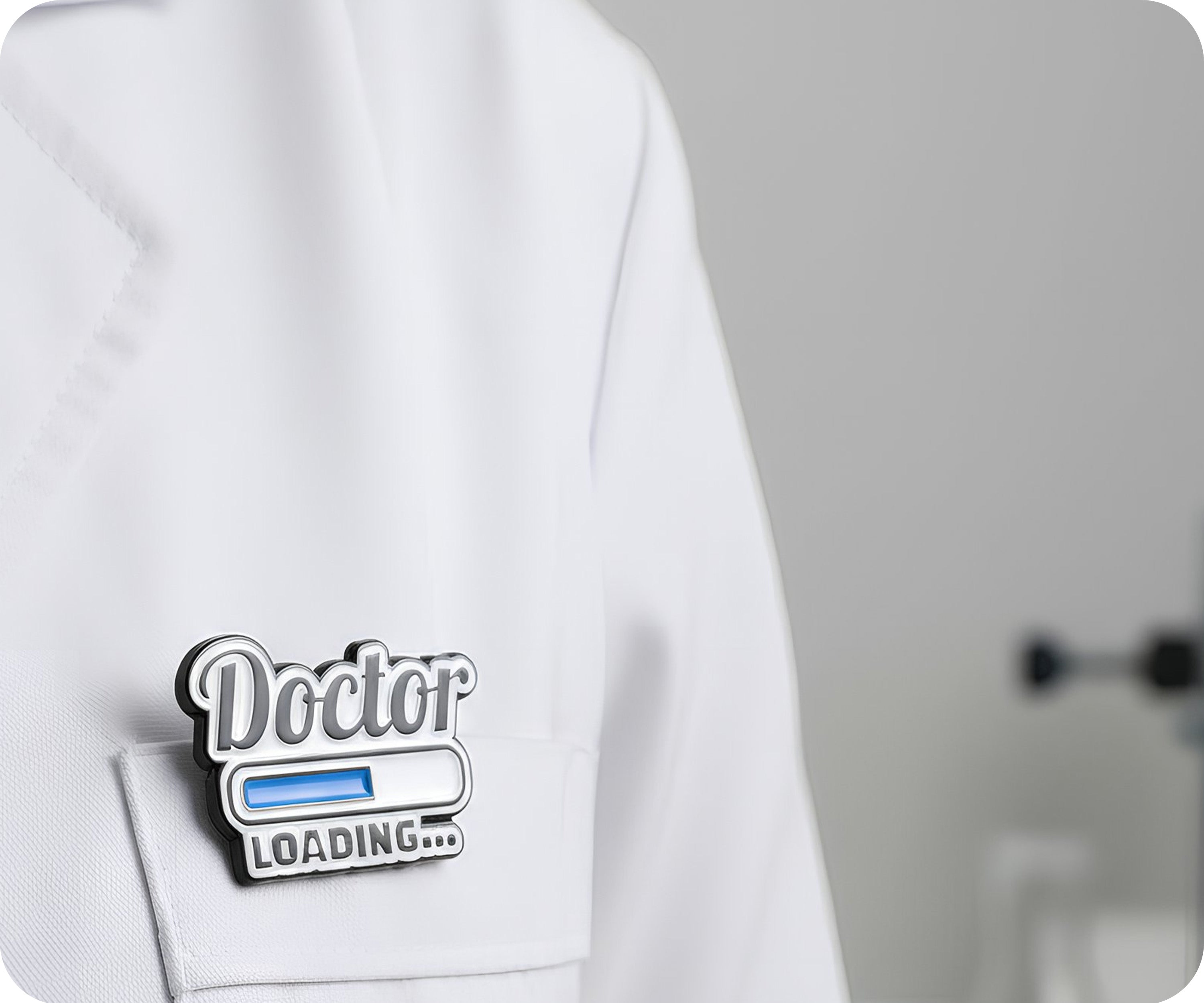 Insignia de Doctor con Pin de Carga Imagen secundaria del producto