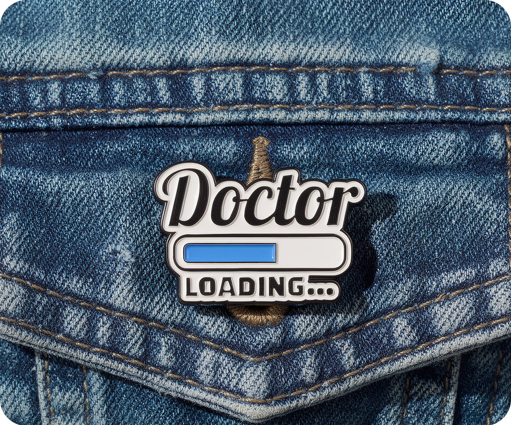 Doctor Loading Pin Badge