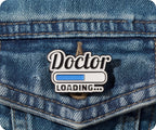 Doctor Loading Pin Badge