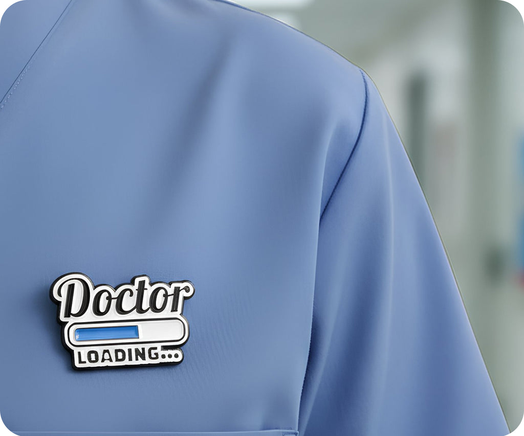 Doctor Loading Pin Badge