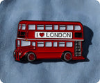 I Love London Double Decker Bus Transport Pin Badge