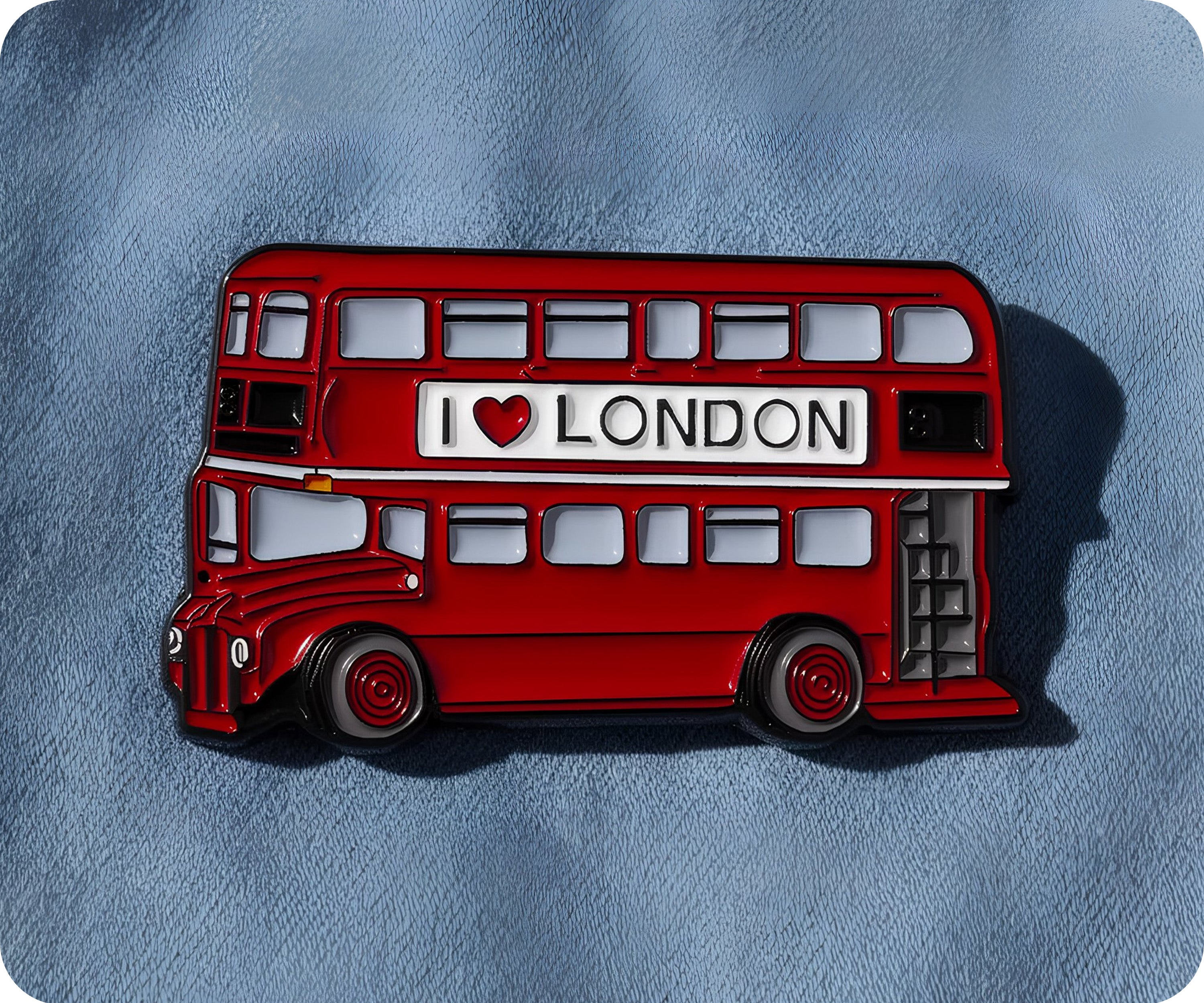 I Love London Double Decker Bus Transport Pin Badge