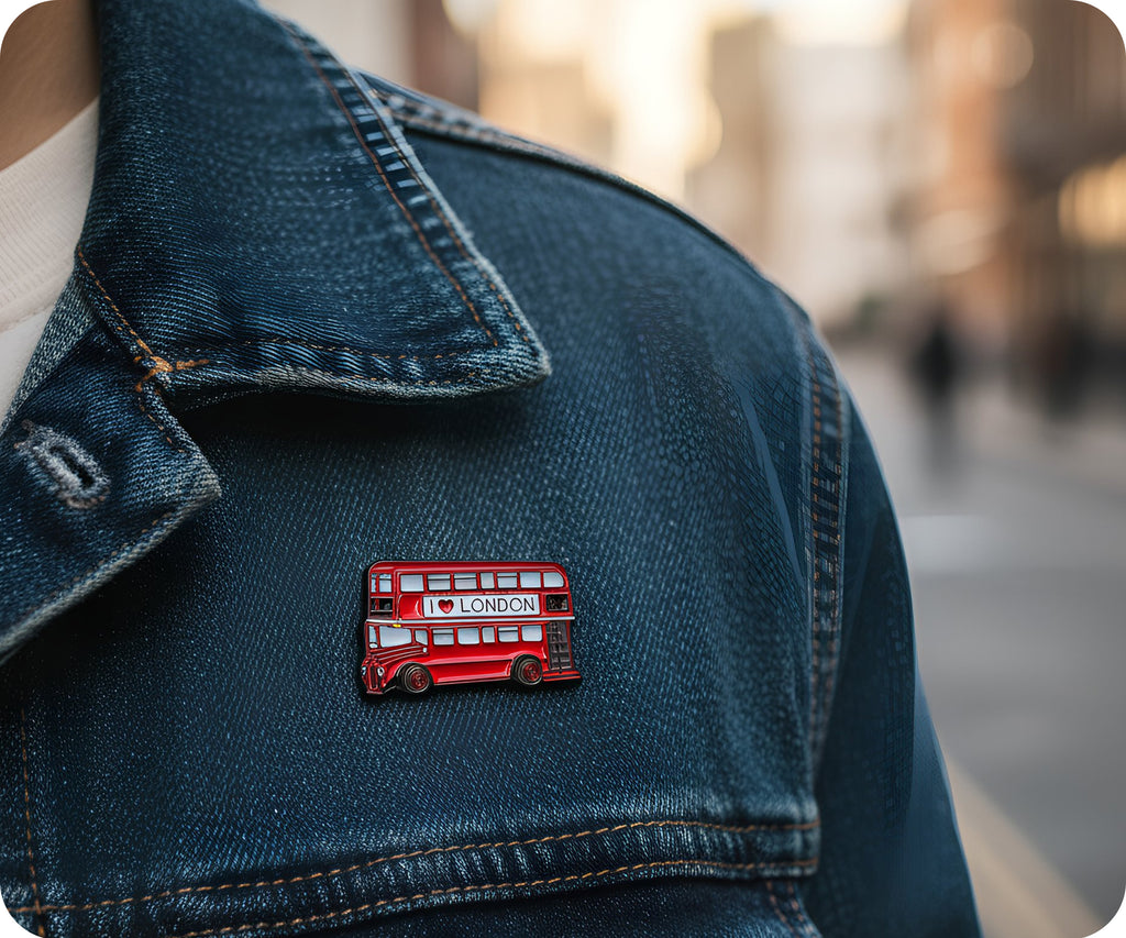I Love London Double Decker Bus Transport Pin Badge