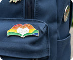 LGBTQI+ Rainbow Pride Love Hands Badge