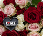 I Love My Girl Friend Heart Pin Badge