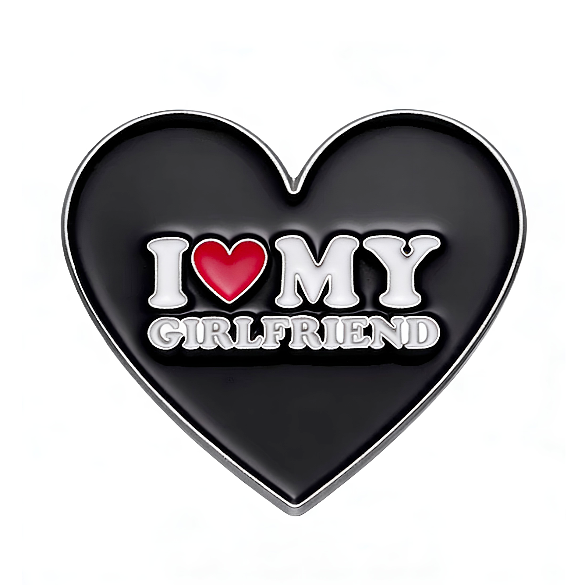 Insignia con Corazón "I Love My Girlfriend" Imagen principal del producto