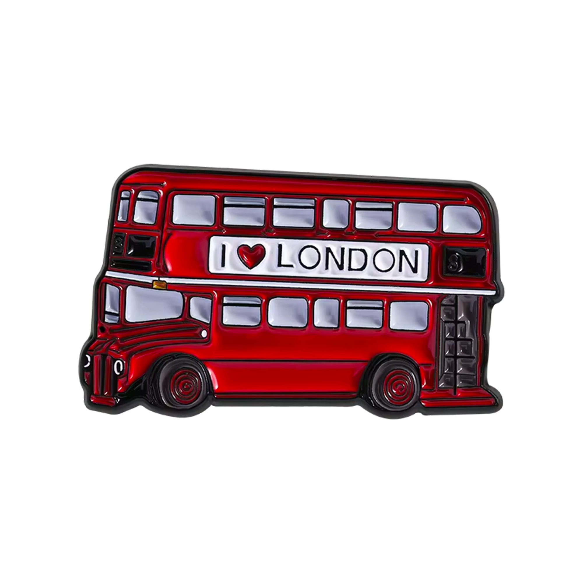 I Love London Double Decker Bus Transport Pin Badge