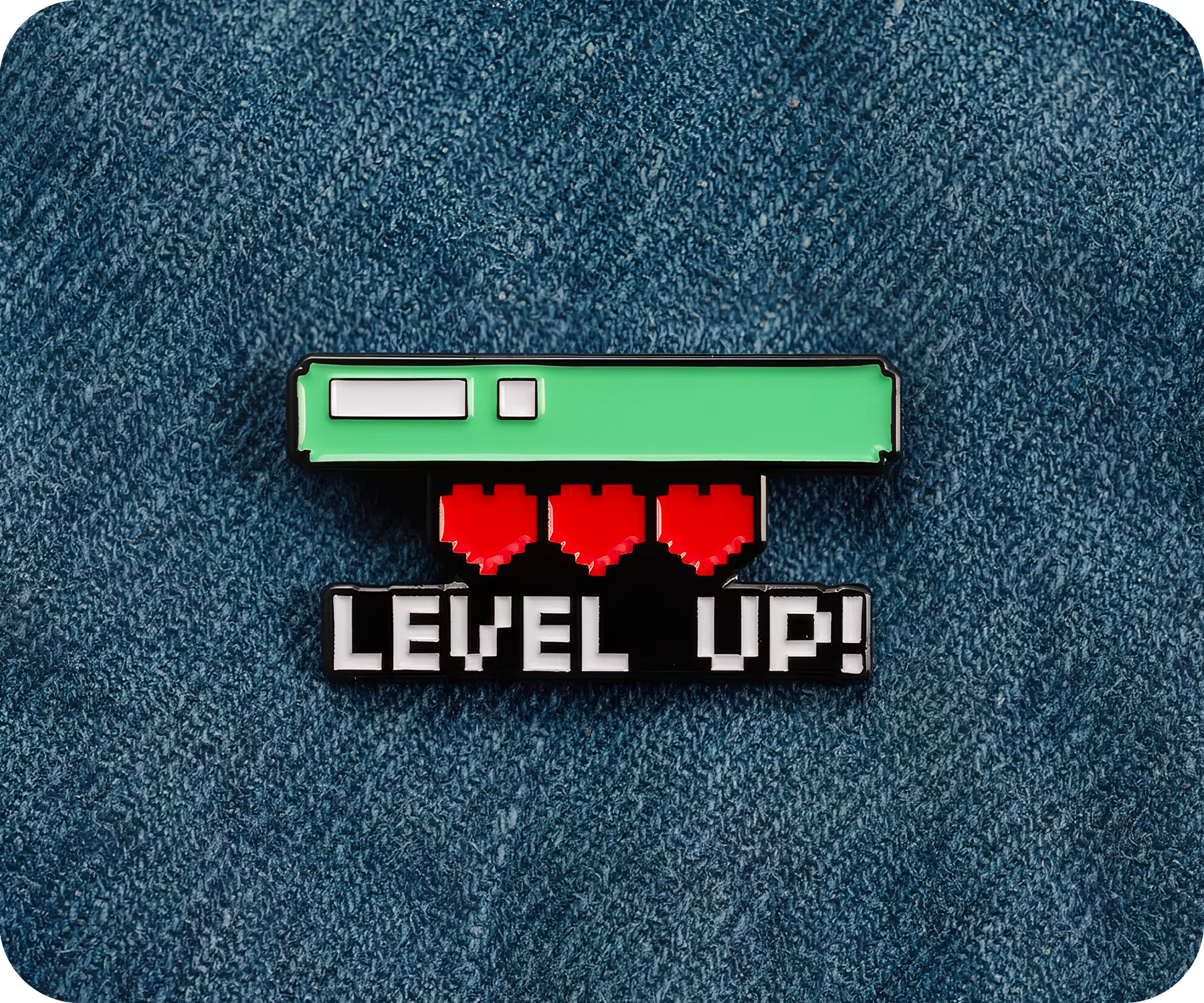 Level Up Gamer Pin Badge