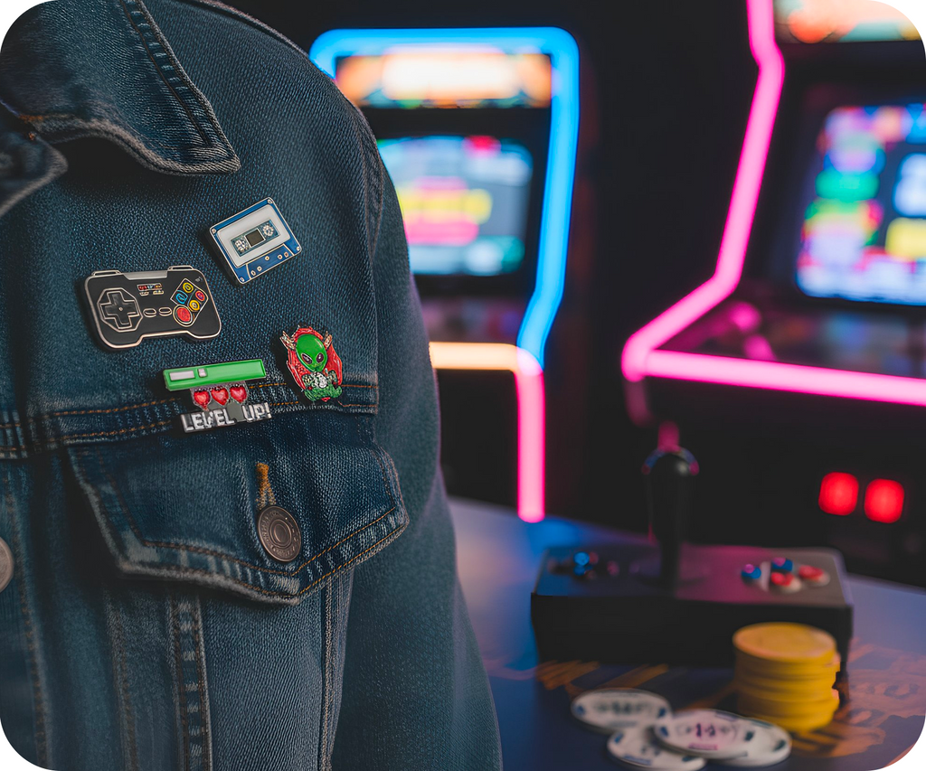 Level Up Gamer Pin Badge