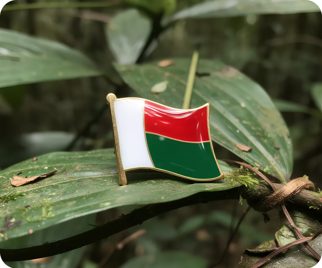 Madagascar Flag Pin Badge