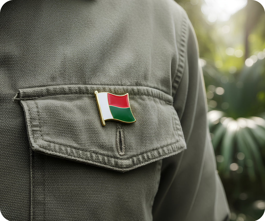 Madagascar Flag Pin Badge