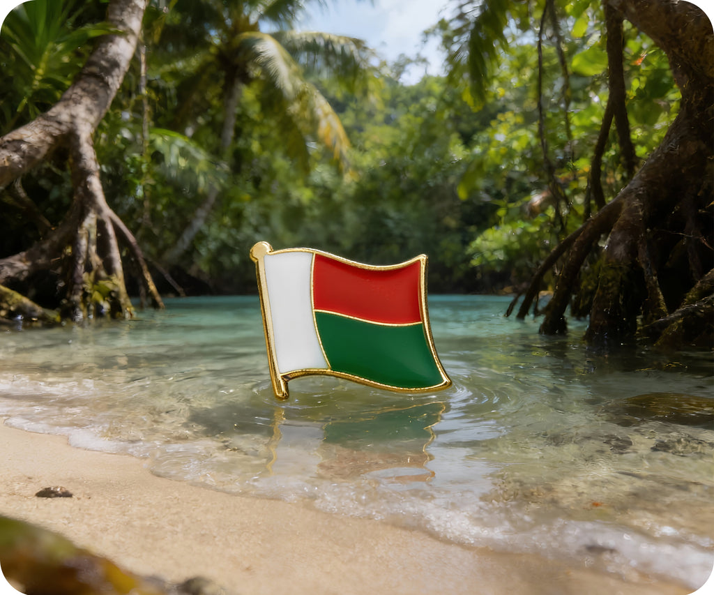 Madagascar Flag Pin Badge