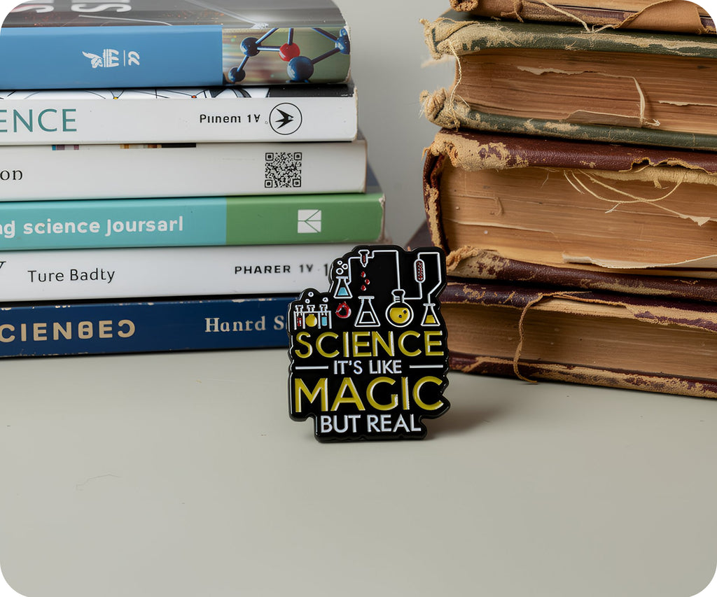Science Is Like Magic But Read Pin Badge