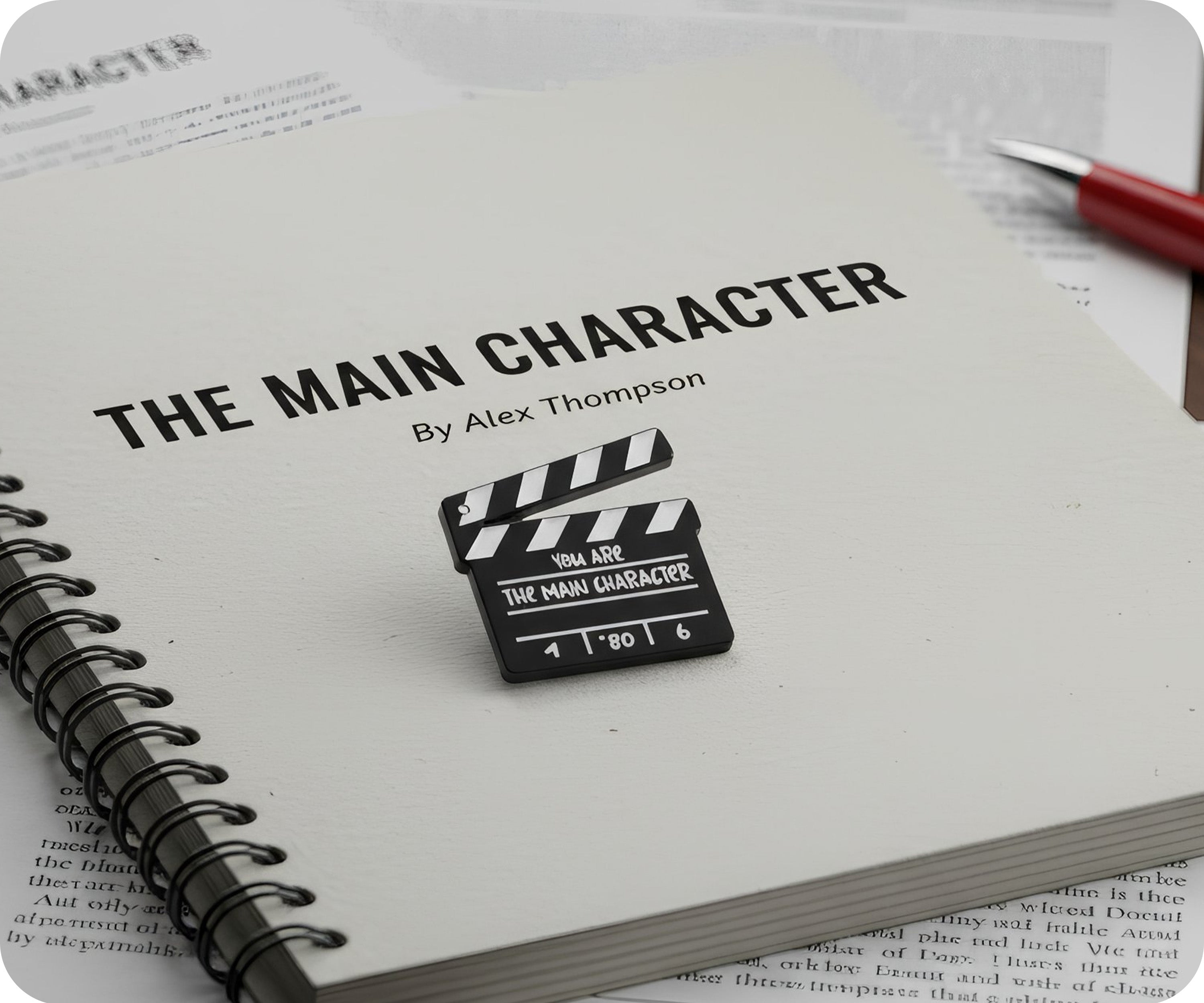 You Are The Main Character Clapper Film Pin Badge
