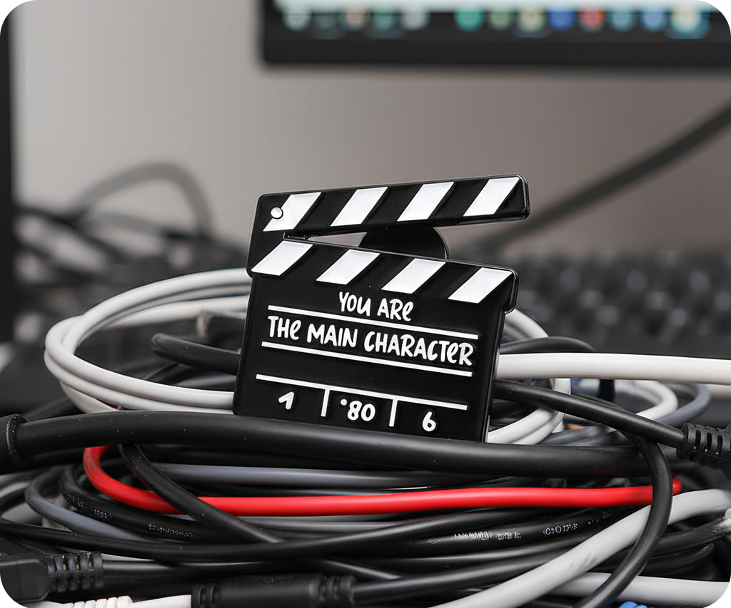 You Are The Main Character Clapper Film Pin Badge