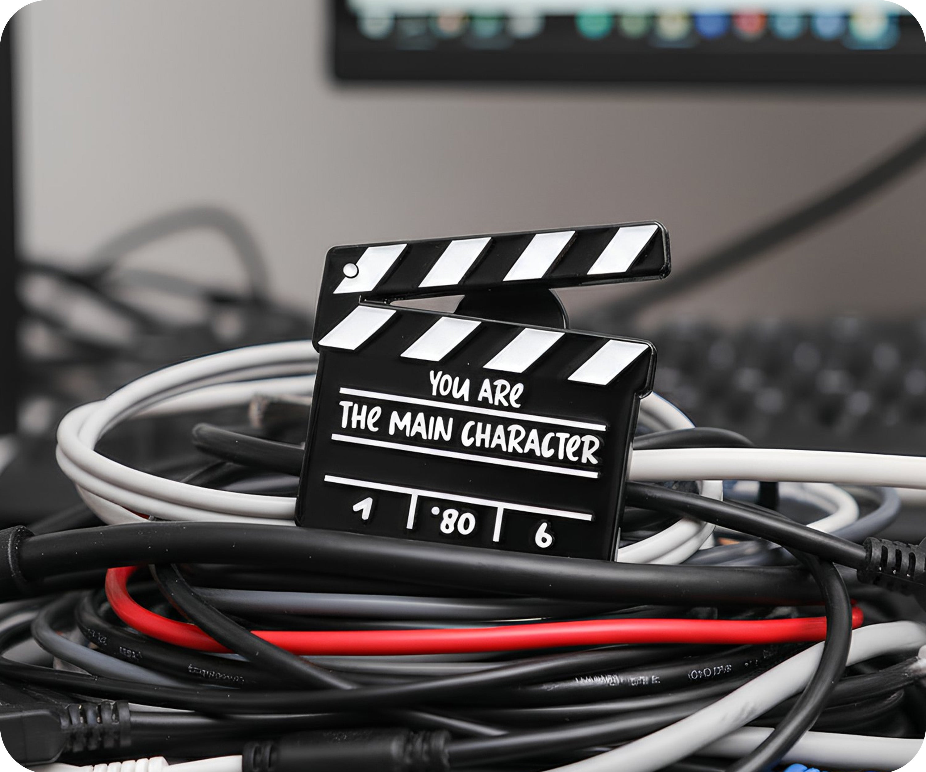 You Are The Main Character Clapper Film Pin Badge