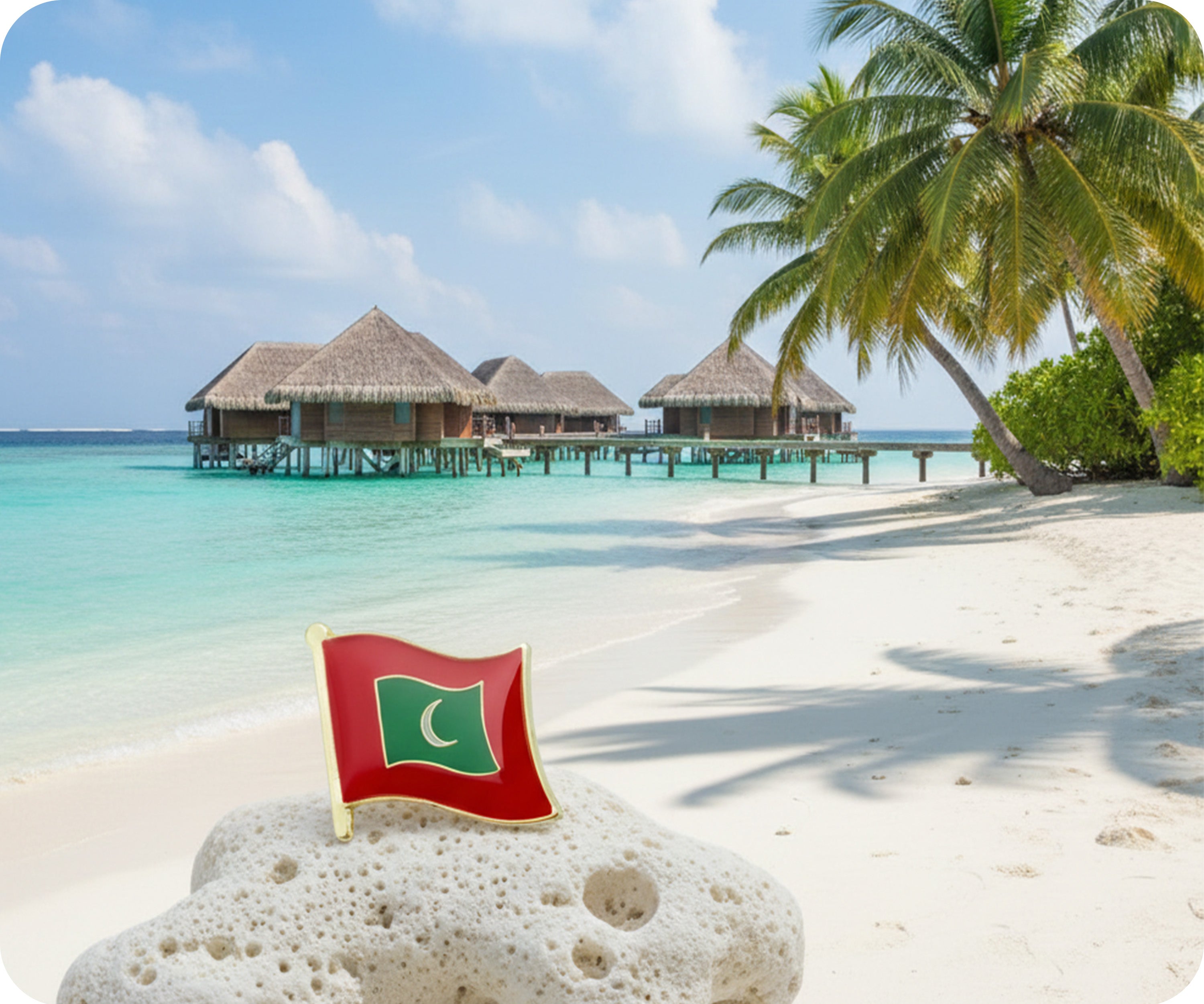 Maldives Flag Pin Badge