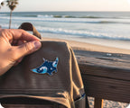 Manta Ray Ocean Glitter Pin Badge