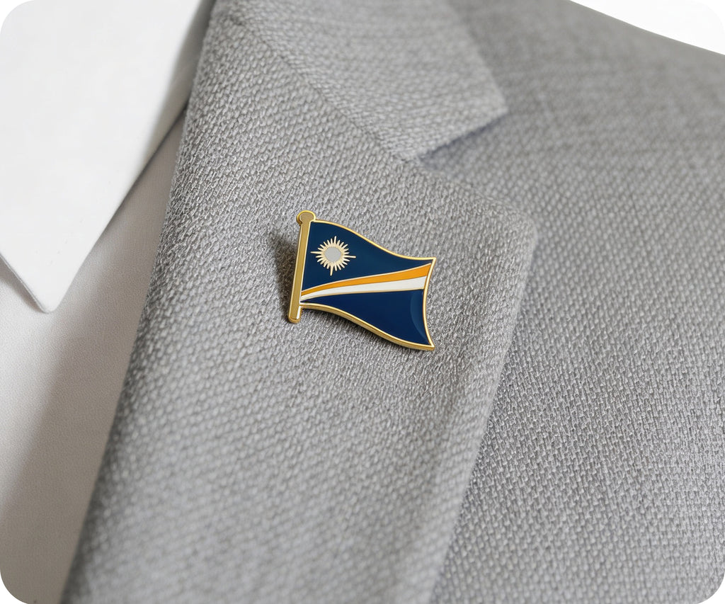 Marshall Islands Flag Pin Badge