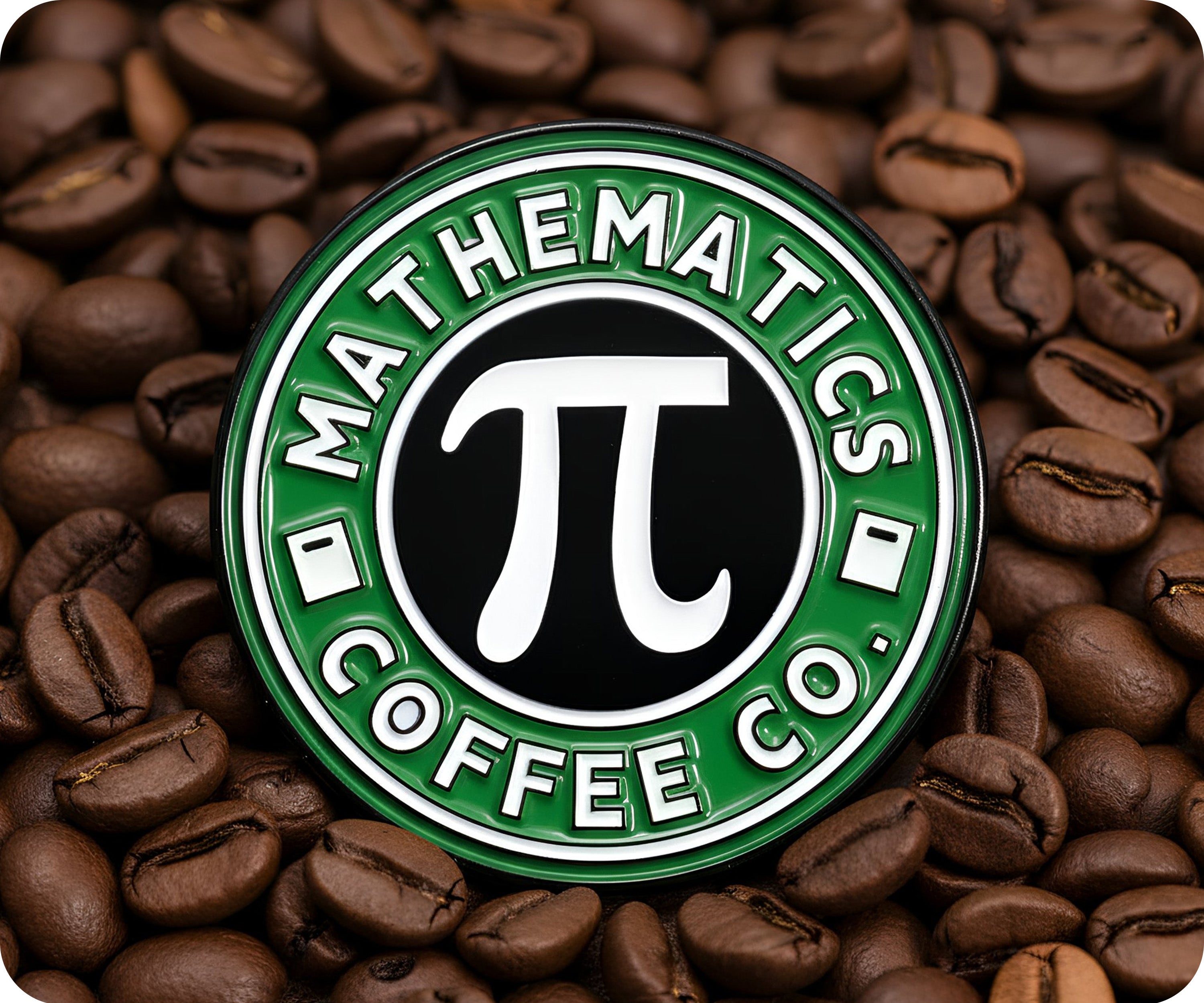 Mathematics Pi Coffee Co Pin Badge