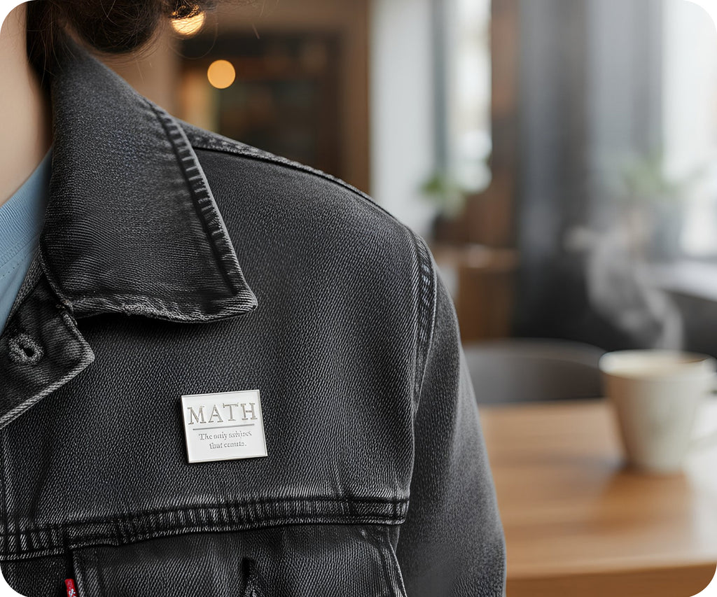 MATH. The Only Subject That Counts Pin Badge