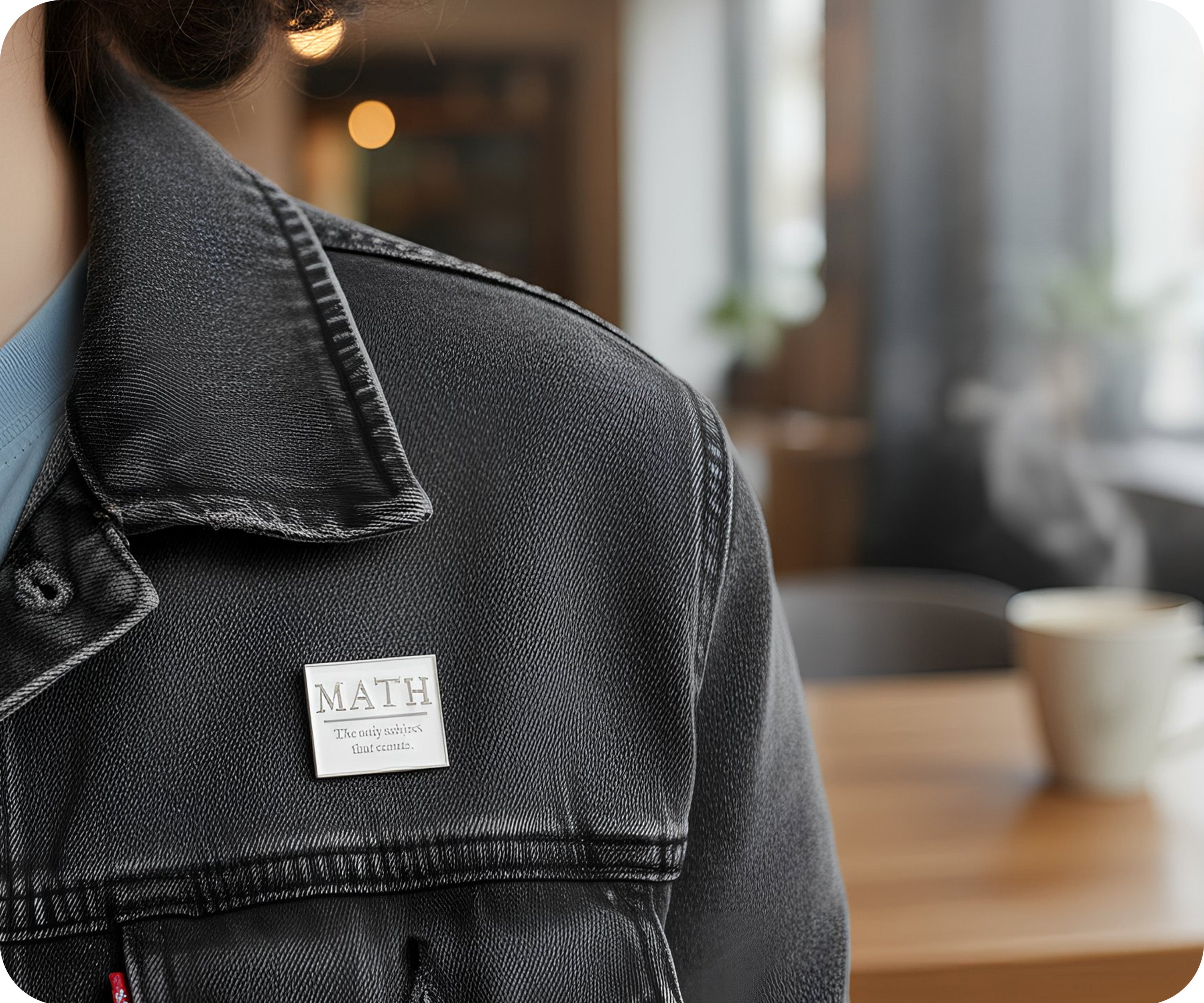 MATH. The Only Subject That Counts Pin Badge