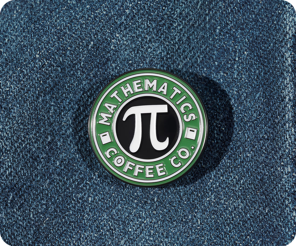Mathematics Pi Coffee Co Pin Badge
