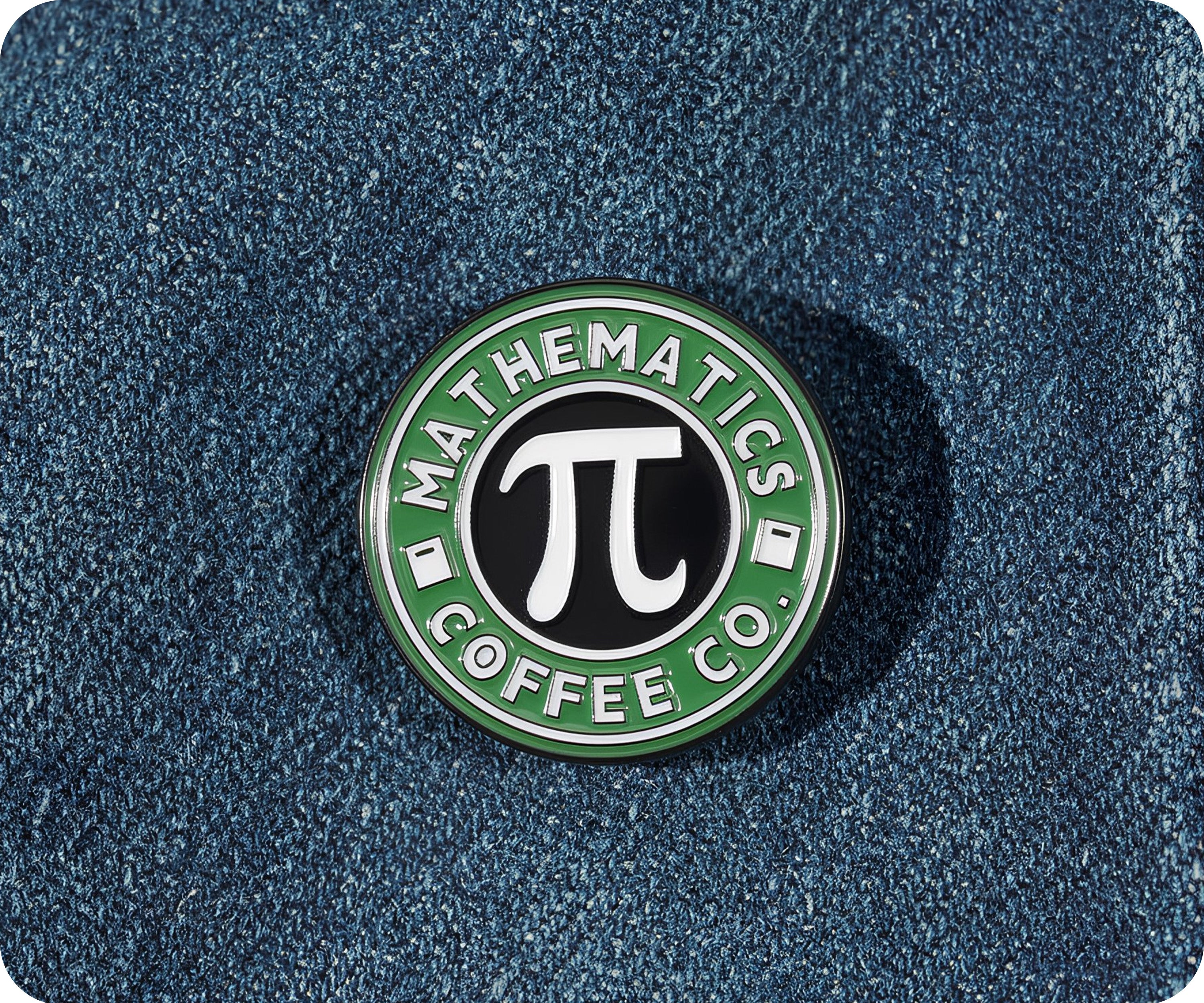 Mathematics Pi Coffee Co Pin Badge