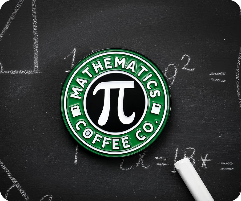 Mathematics Pi Coffee Co Pin Badge