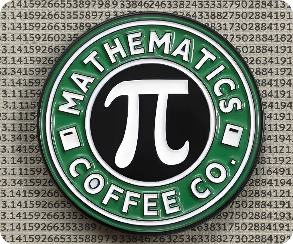 Mathematics Pi Coffee Co Pin Badge