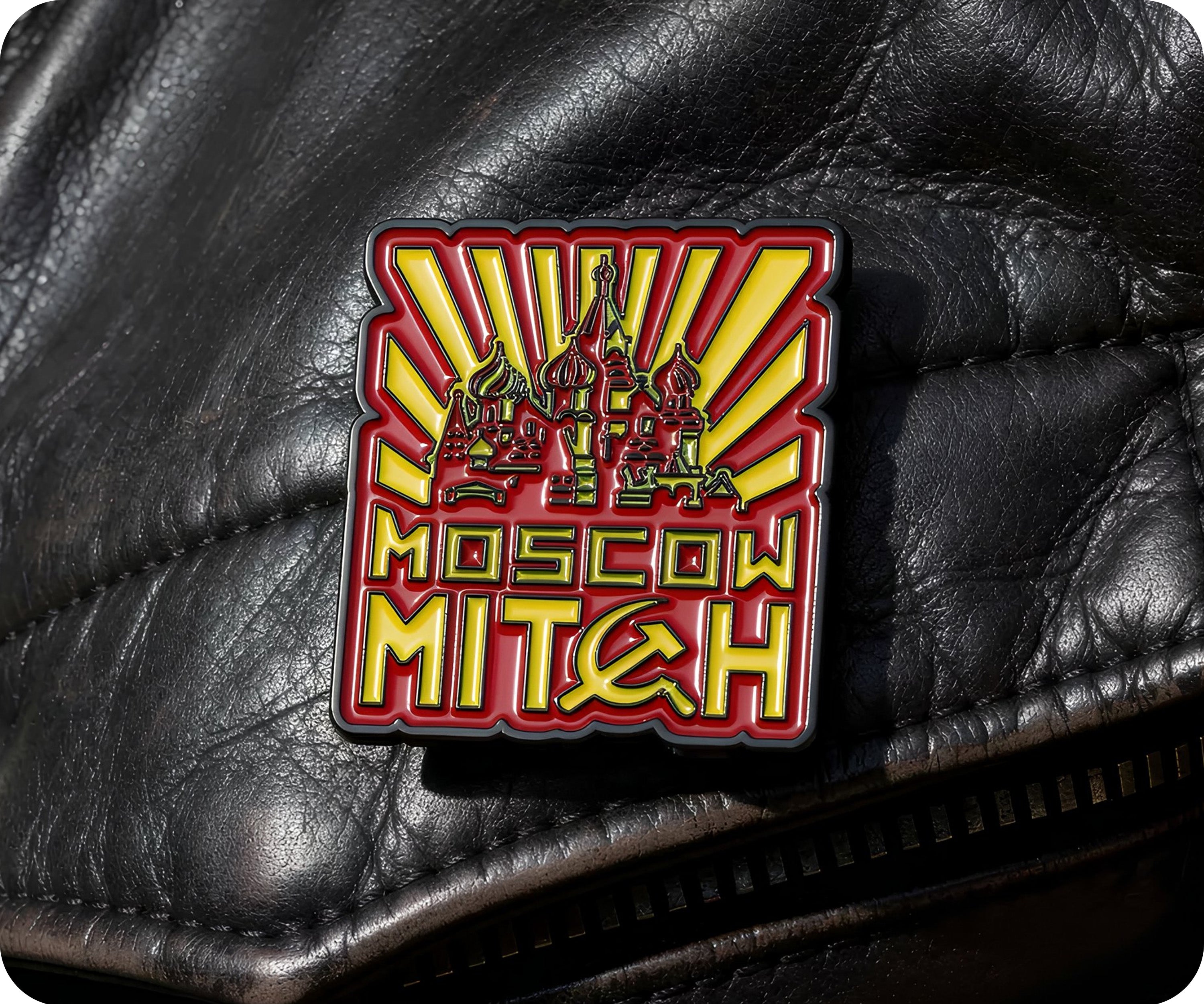 Moscow Mitch Bitch Russian Soviet USSR Pin Badge