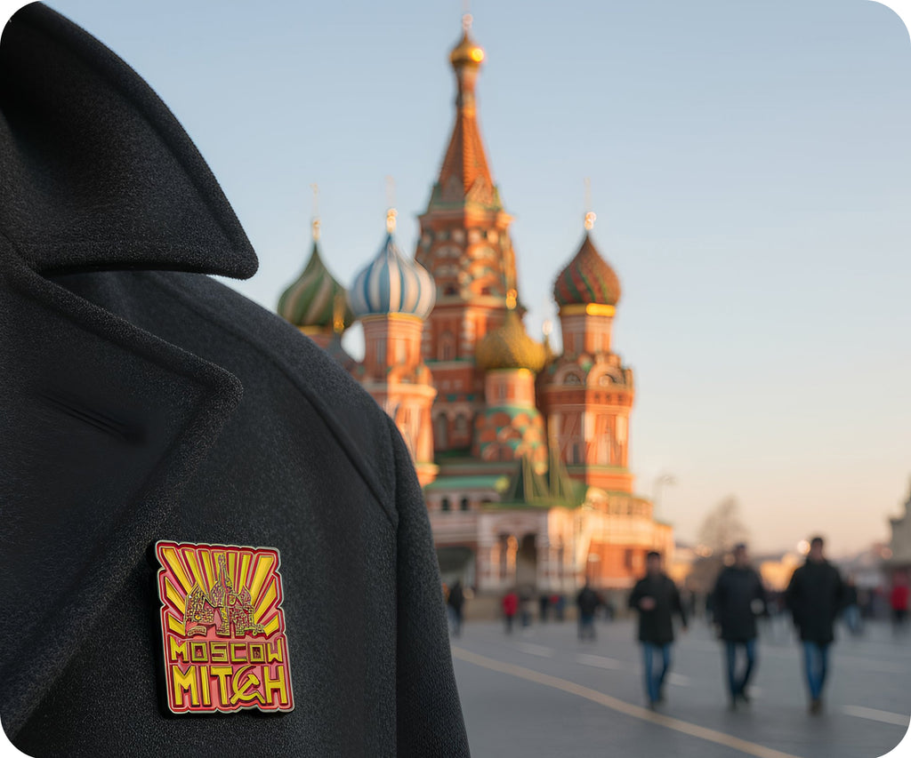 Moscow Mitch Bitch Russian Soviet USSR Pin Badge