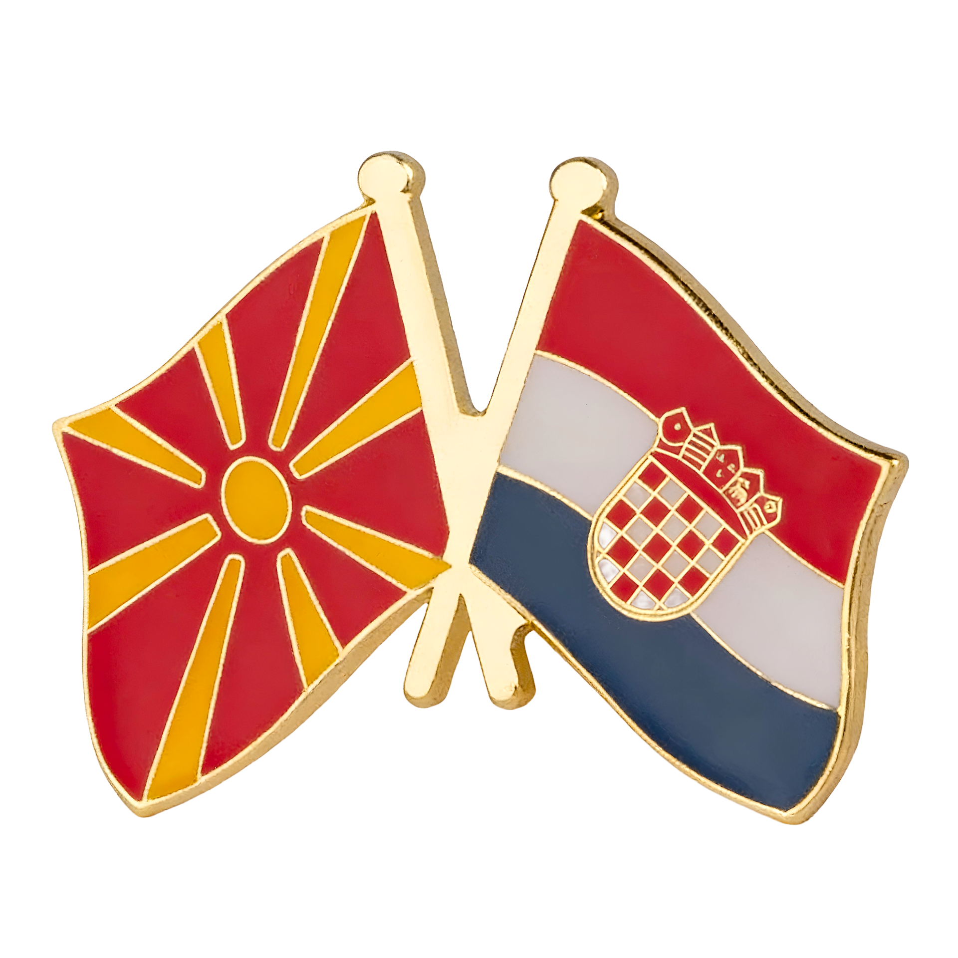 Insignia de amistad Macedonia del Norte y Croacia Imagen principal del producto