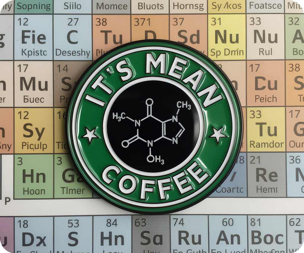 It's Mean Coffee Chemistry Pin Badge