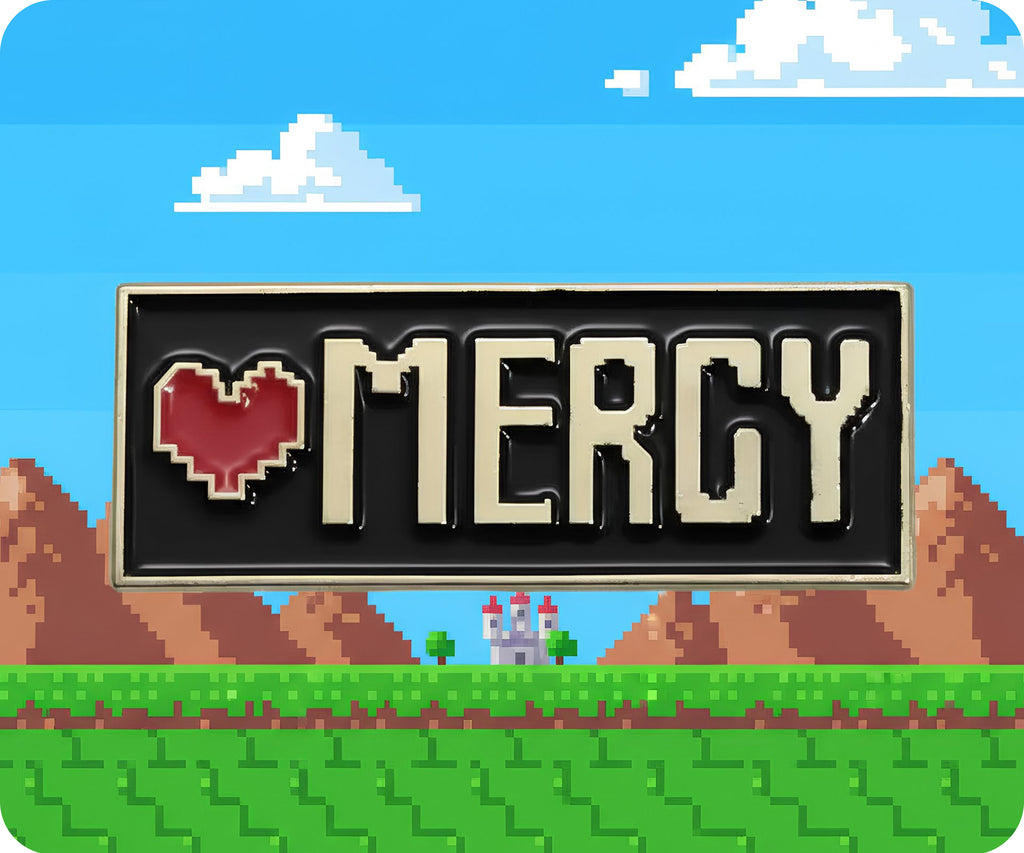Heart Mercy Video Gaming Pin Badge
