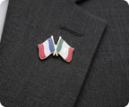 France & Mexico Friendship Pin Badge