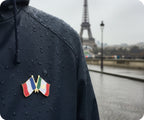 France & Mexico Friendship Pin Badge