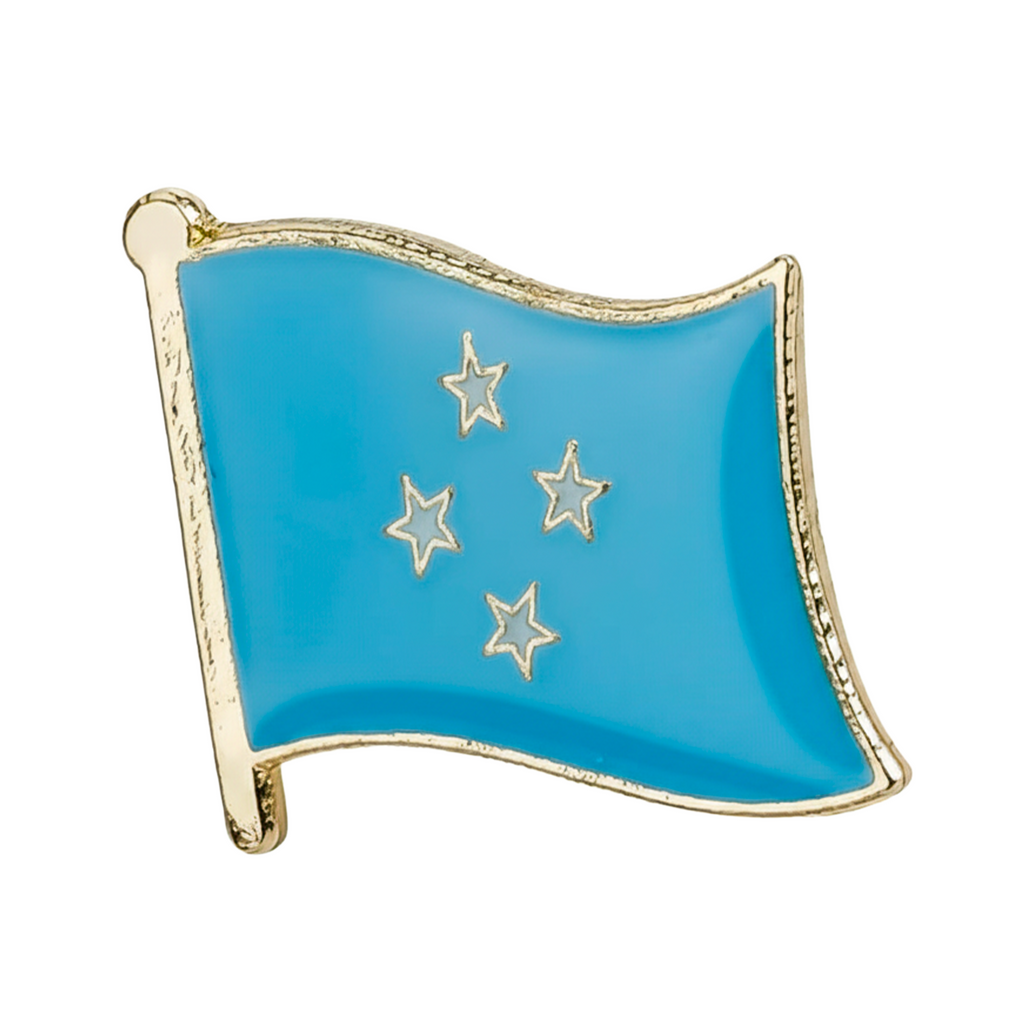 Micronesia Flag Pin Badge