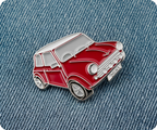 Red Car Mini Pin Badge