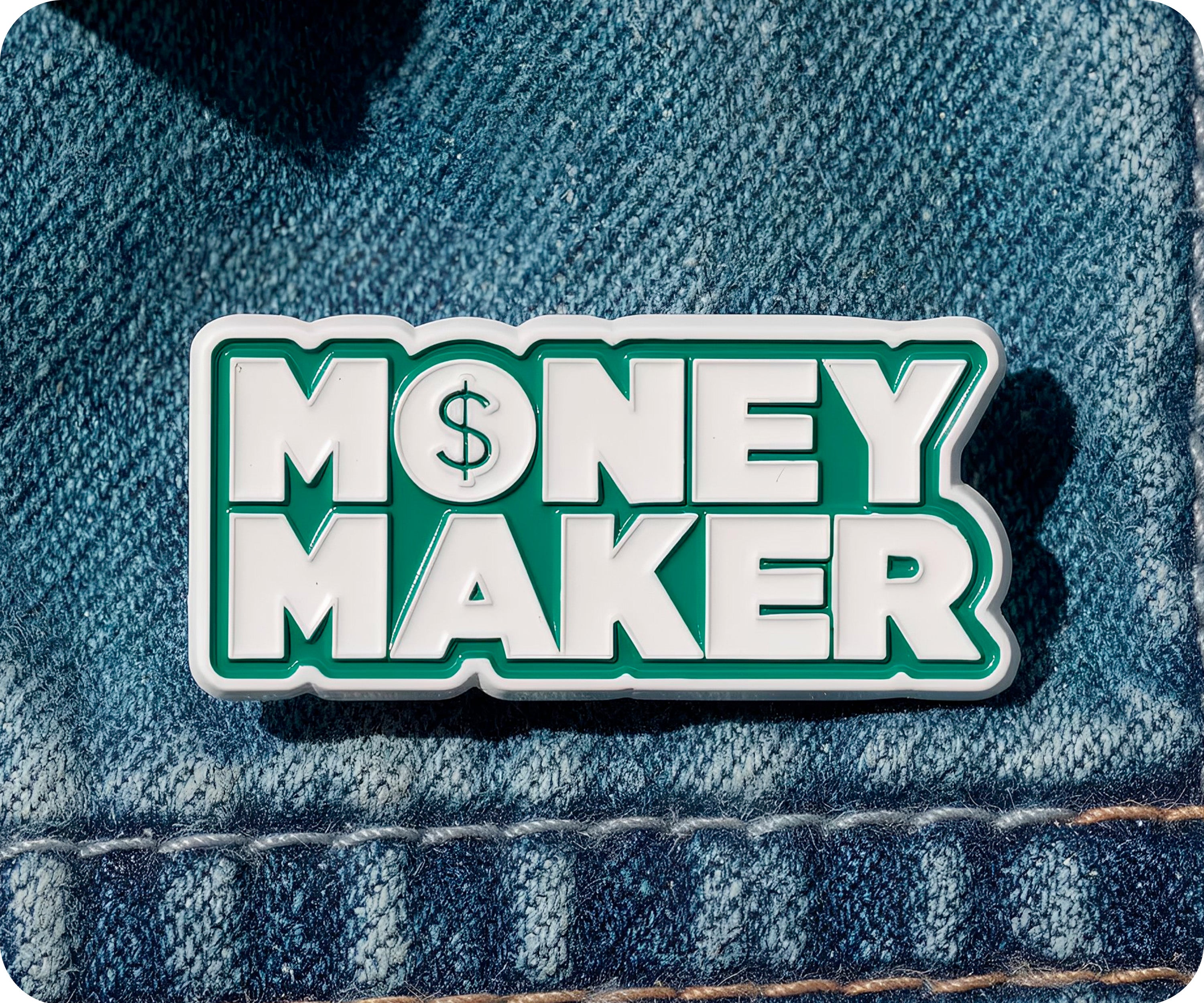 Money Maker $ Pin Badge
