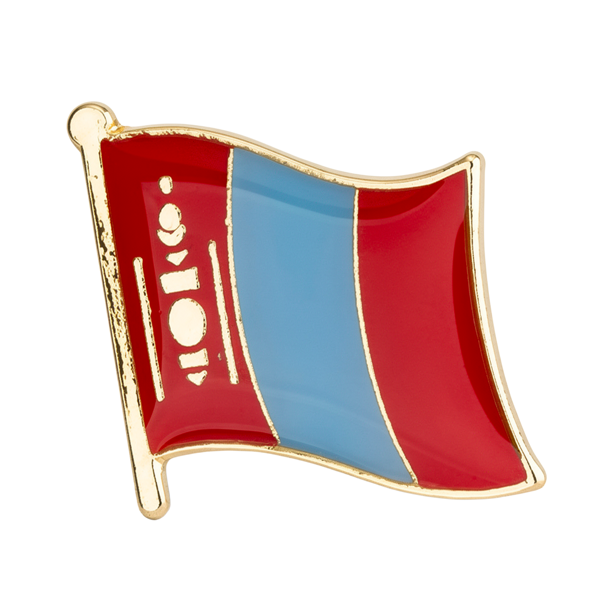 Pin con la bandera de Mongolia Imagen principal del producto
