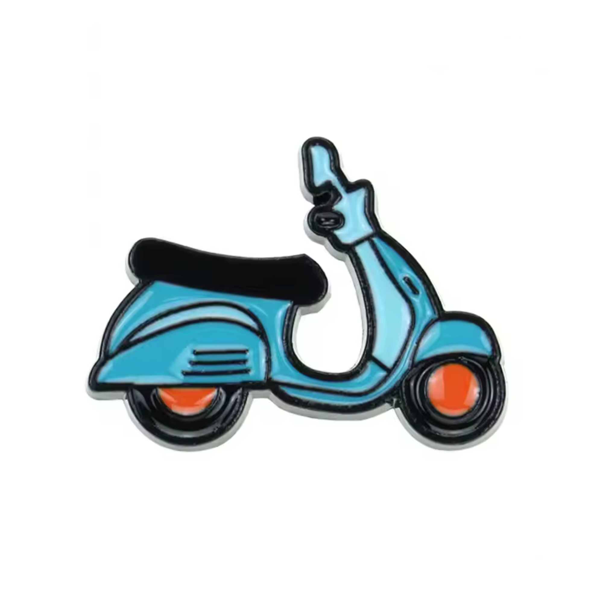 Pin con forma de patinete azul de dibujos animados Imagen principal del producto