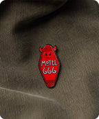 Motel 666 Devil Enamel Pin Badge