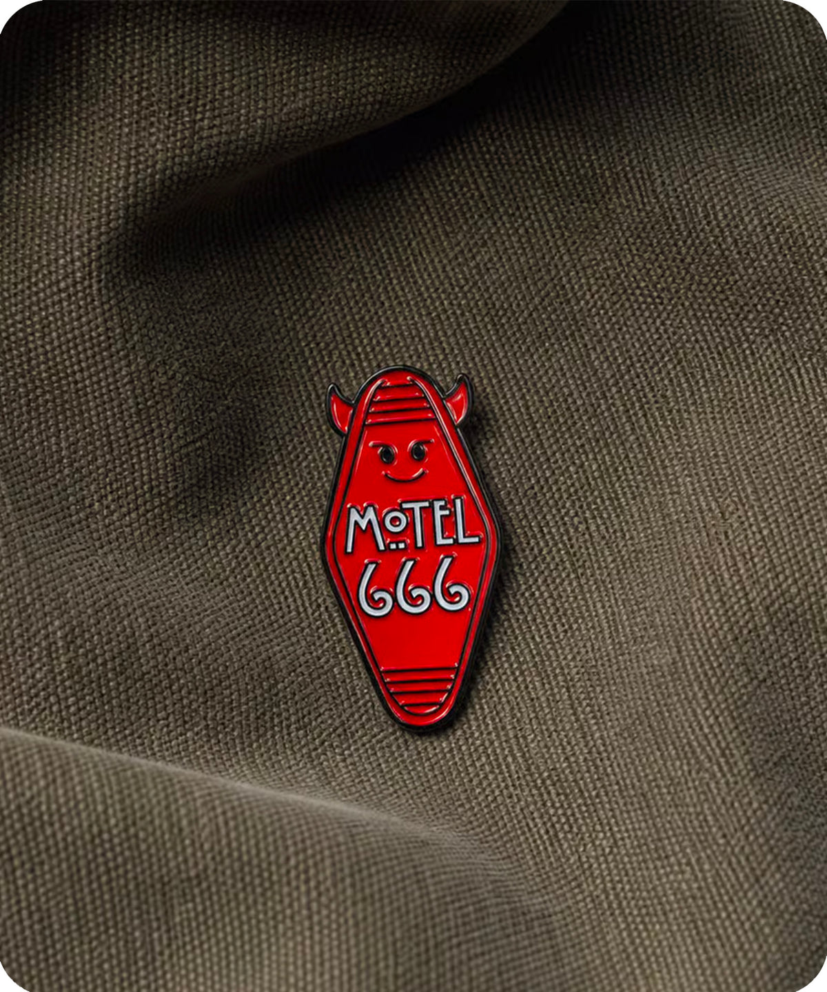 Motel 666 Devil Enamel Pin Badge