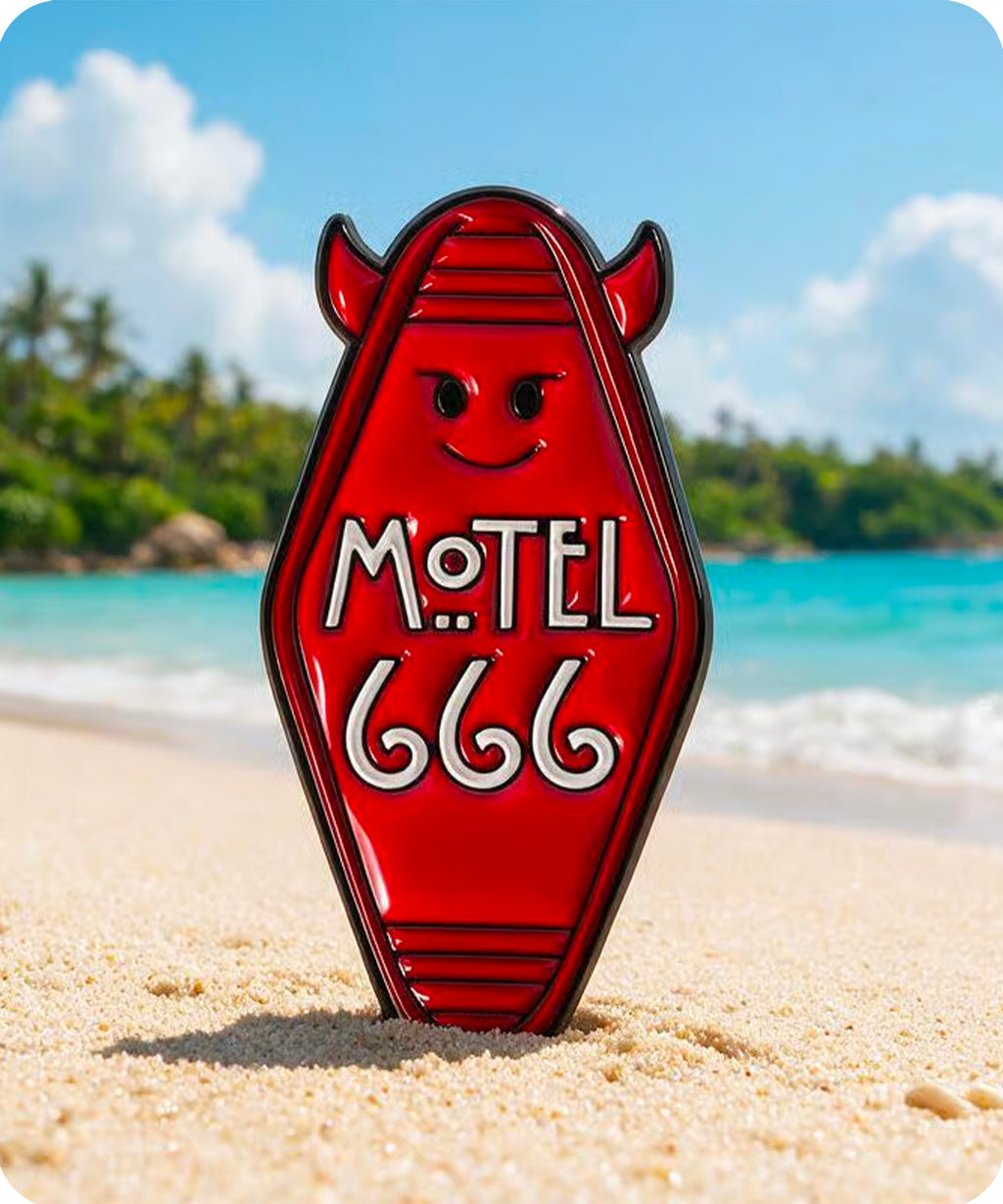 Motel 666 Devil Enamel Pin Badge