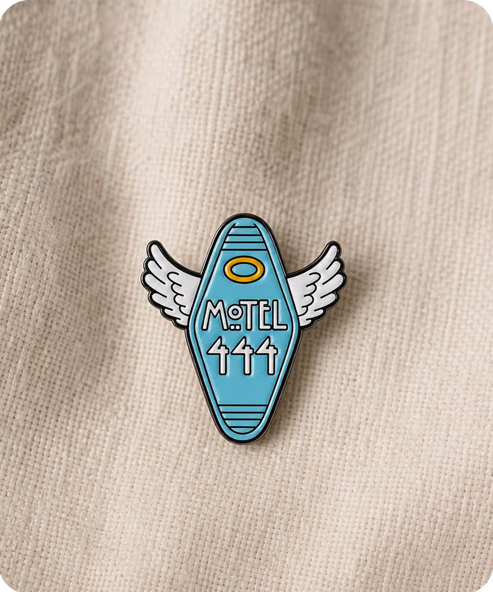 Motel 444 Angel Wings Enamel Pin Badge