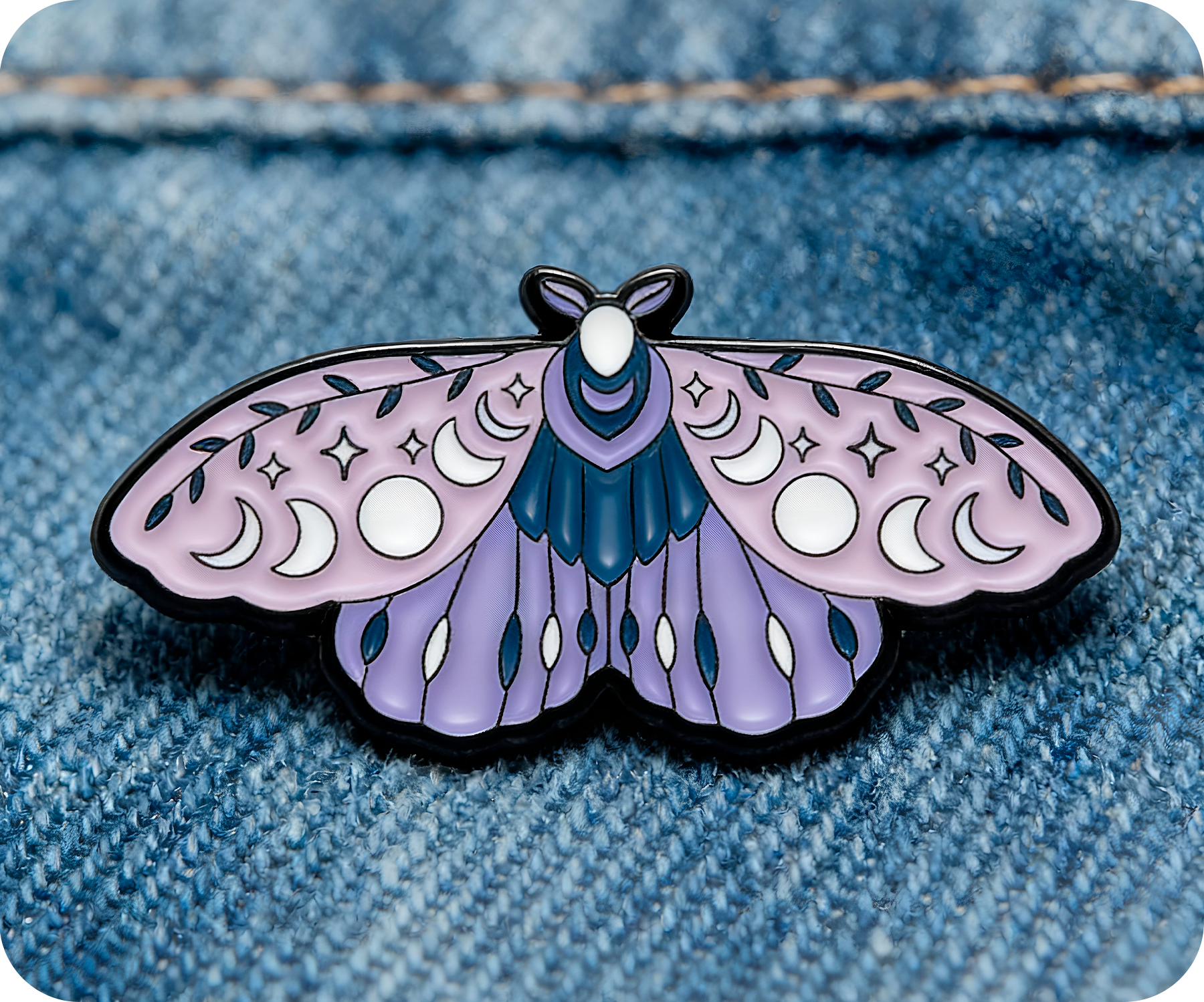 Pin de mariposa mística espiritual Imagen secundaria del producto